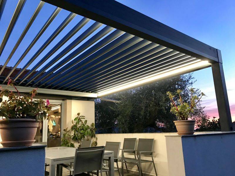 Installation de pergola en aluminium sur mesure à Gardanne PACA